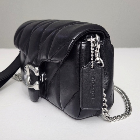 Coach Tabby Chain Crossbody Bag 19 with Silver Accents - Picture 3 of 7